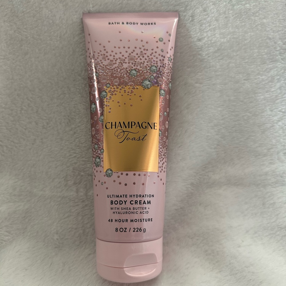 Bath & Body Works Champagne Toast Body Cream - Pink & Gold Accents
